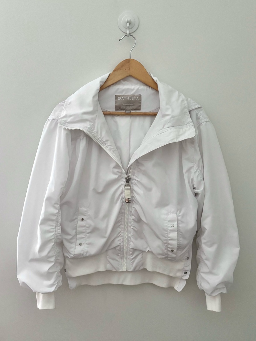 Athleta Lightweight Bomber Jacket with High Collar